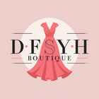 Logo of DSYH Boutique with a pink dress on a light pink background